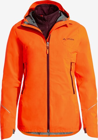 VAUDE Outdoor Jacket 'Yaras' in Orange: front