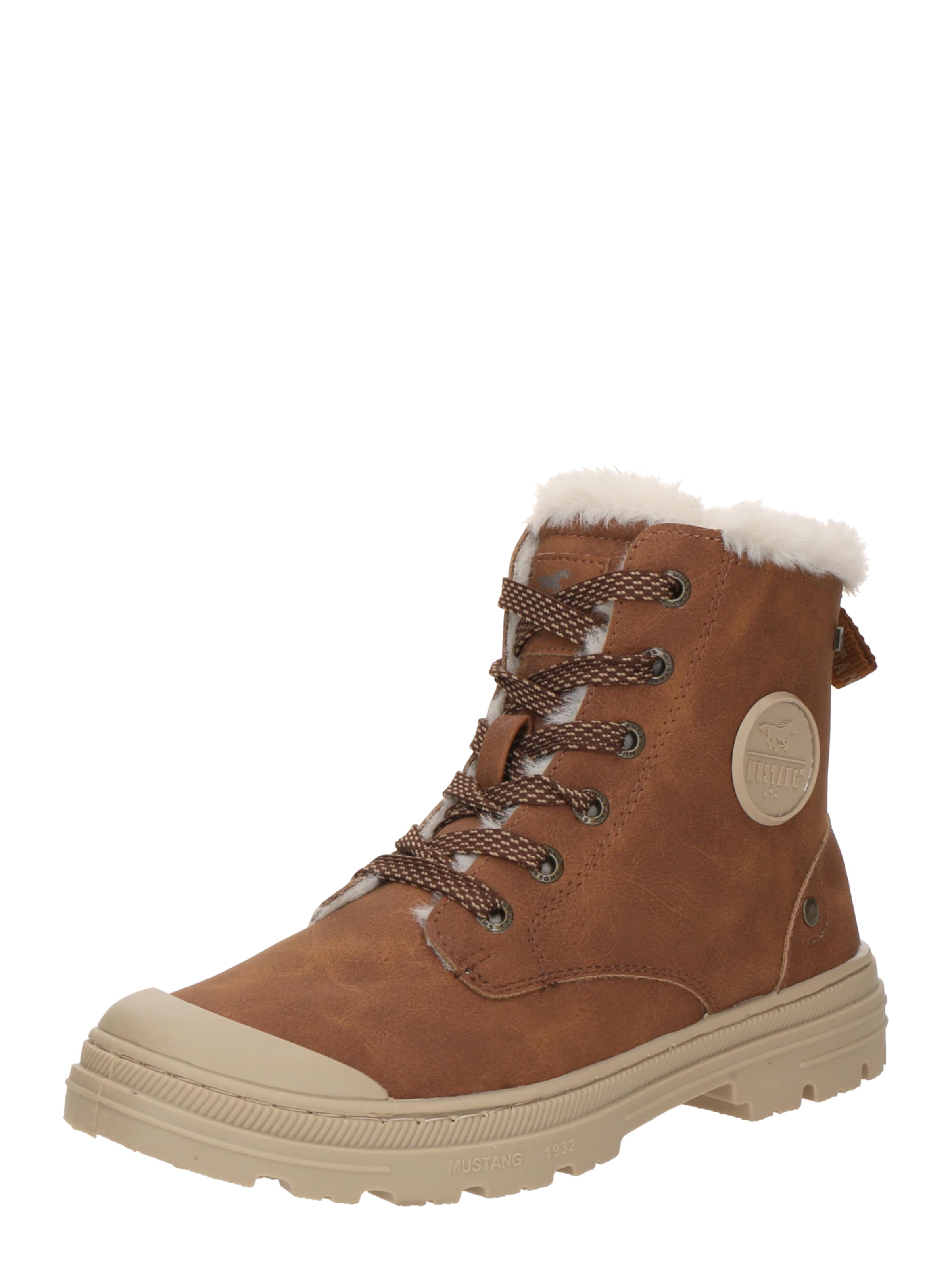 MUSTANG Ботинки на шнуровке 'Mustang' в Коричневый: спереди