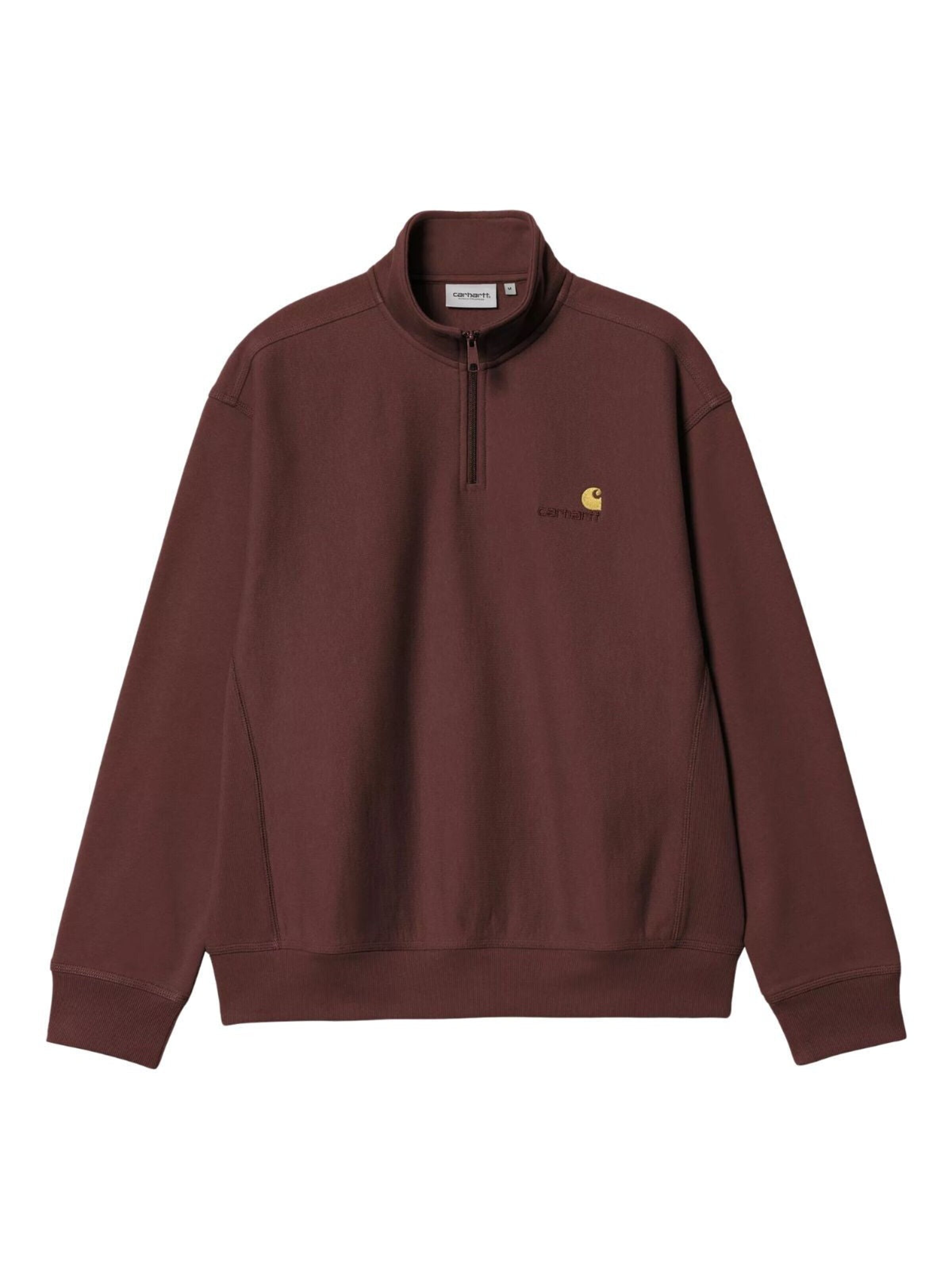 Carhartt WIP Pullover 'Half Zip American Script'‌ in Rot: Vorderseite