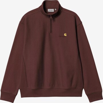 Carhartt WIP Pullover 'Half Zip American Script' in Rot: Vorderseite