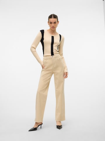 Wide Leg Pantalon 'VMTESSA' VERO MODA en beige