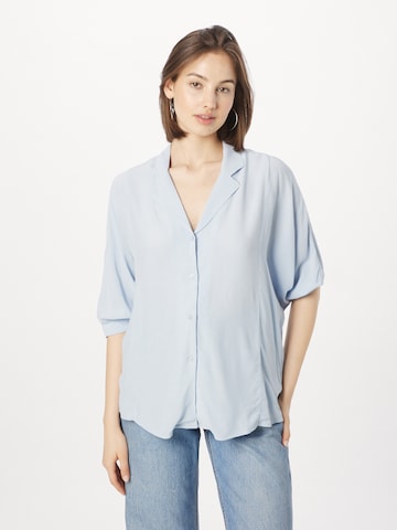 Camicia da donna di UNITED COLORS OF BENETTON in blu: frontale