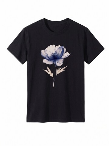 T-shirt 'Women's Short Sleeve Shirt Summer Tops' LapaPlus en noir