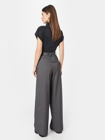 Stella Nova Wide leg Pleat-Front Pants 'Eline My' in Grey