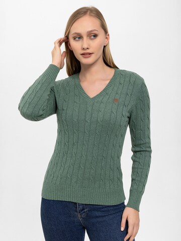 Antioch Sweater in Green: front