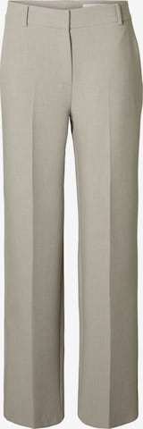 Pantalon à plis 'SLFRita' SELECTED en gris : devant