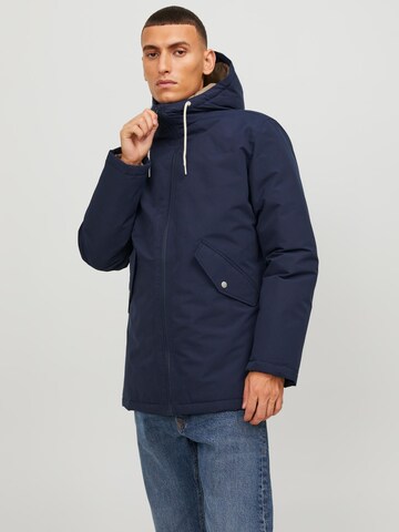 JACK & JONES Tussenparka 'LOOP' in Blauw: voorkant