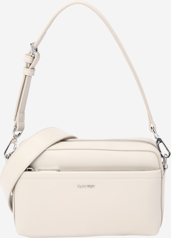 Calvin Klein Shoulder Bag 'MUST' in Beige: front