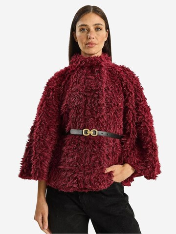 Veste mi-saison Bianco Lucci en rouge : devant