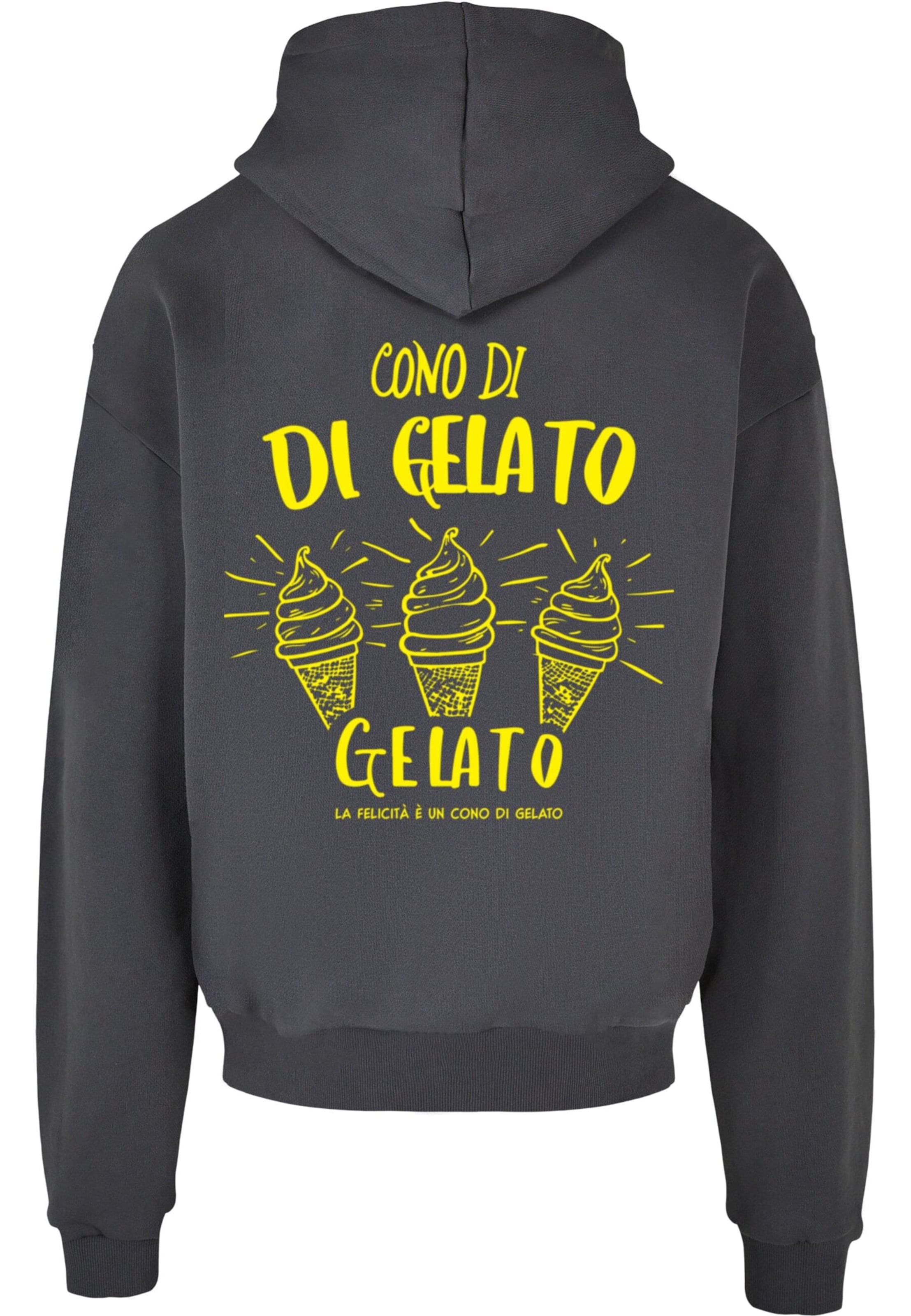 Merchcode Sweatshirt 'Cono Di Gelato' in Grau