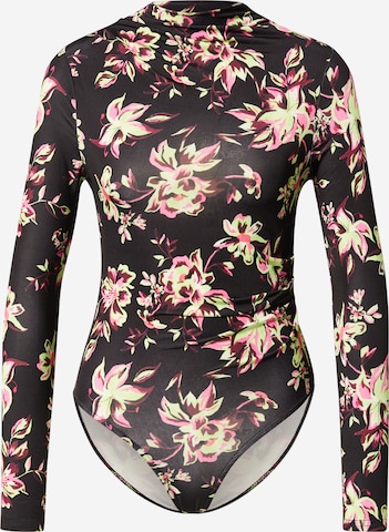 River Island Shirt body in Zwart: voorkant