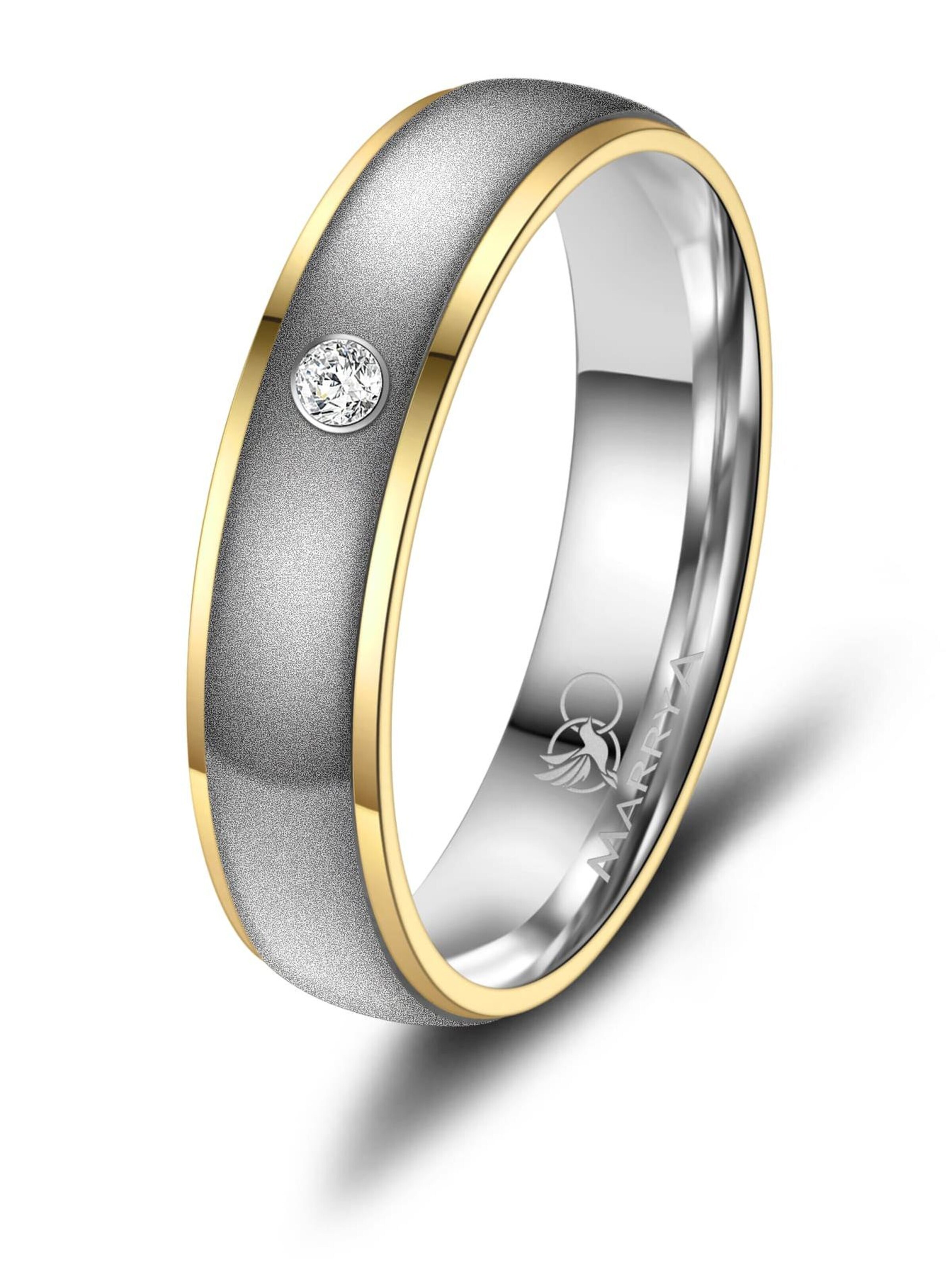 MARRYA Ring 'MARRYA TI-11 Ehering aus Titan' in Silver: front
