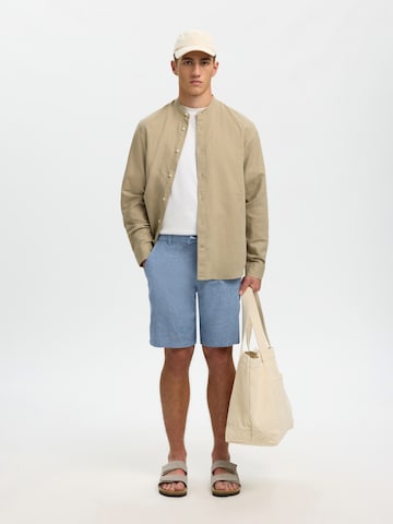 SELECTED Regular Fit Hemd 'SLHClay' in Beige