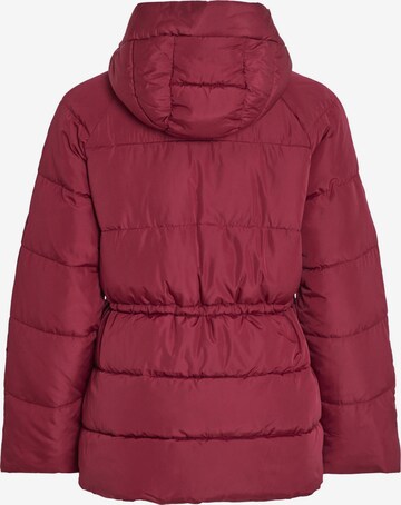 VILA Winter Jacket 'Leana' in Red