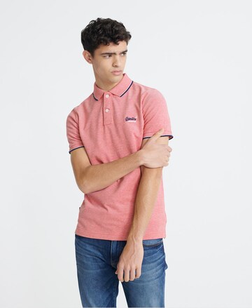 Superdry Tapered Shirt 'Poolside' in Orange: front