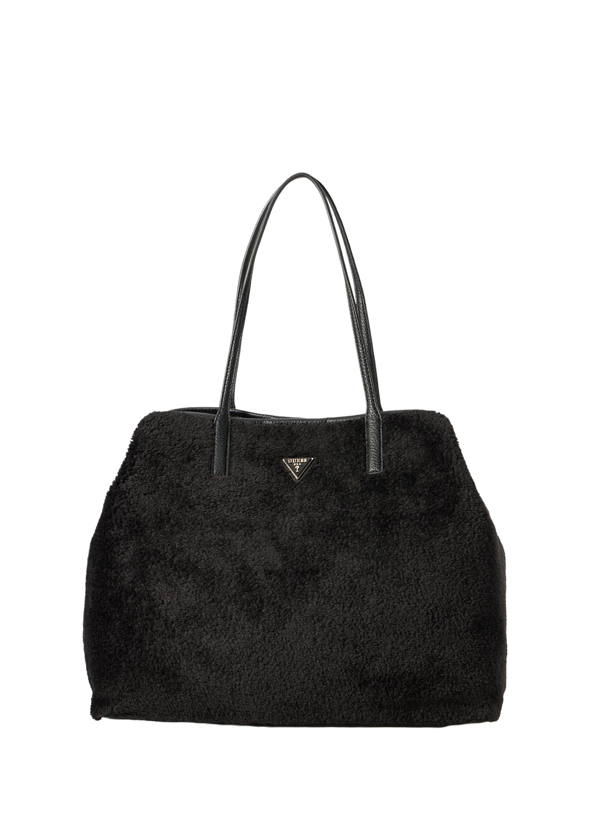 GUESS Μεγάλη τσάντα 'Victtoria' σε μαύρο: μπροστά