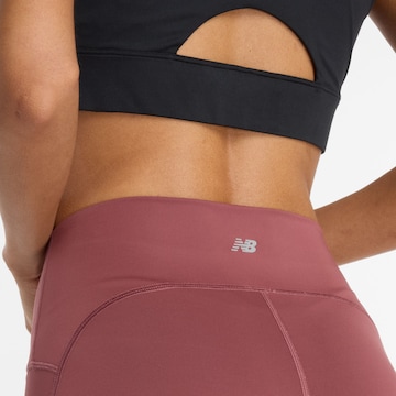 Skinny Pantalon de sport new balance en rouge