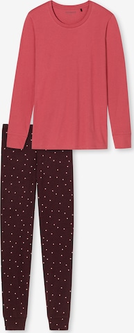 SCHIESSER Pajama ' Essentials Comfort Fit ' in Pink: front
