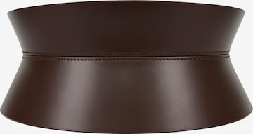 Haute Cuir Riem 'Rounded Hourglass Corset Belt' in Bruin: voorkant