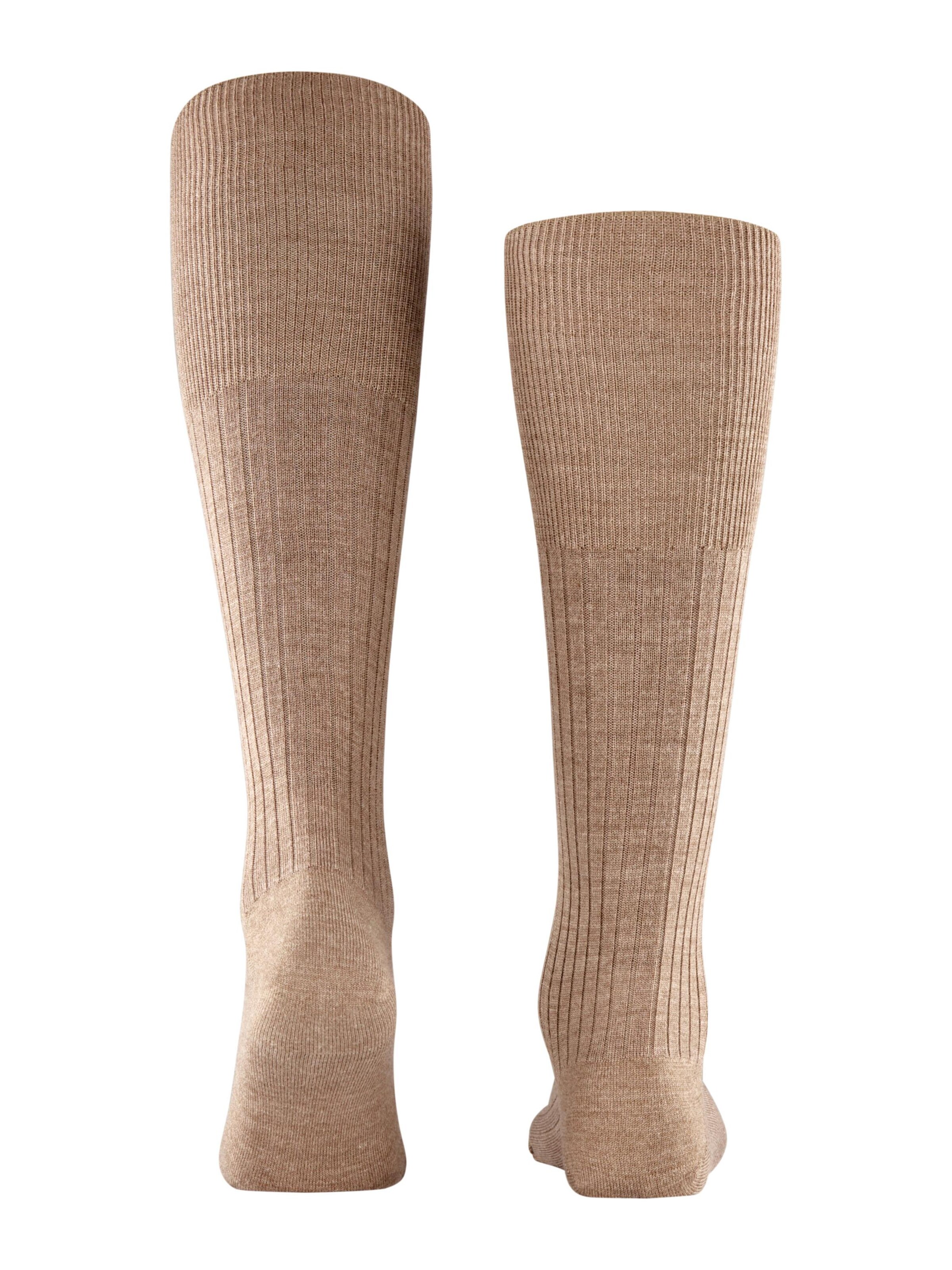 FALKE Knee High Socks 'Bristol Pure' in Brown