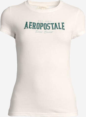 T-shirt AÉROPOSTALE en beige : devant