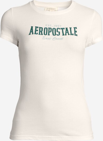 AÉROPOSTALE T-shirt i ecru / ljusblå / smaragd, Produktvy
