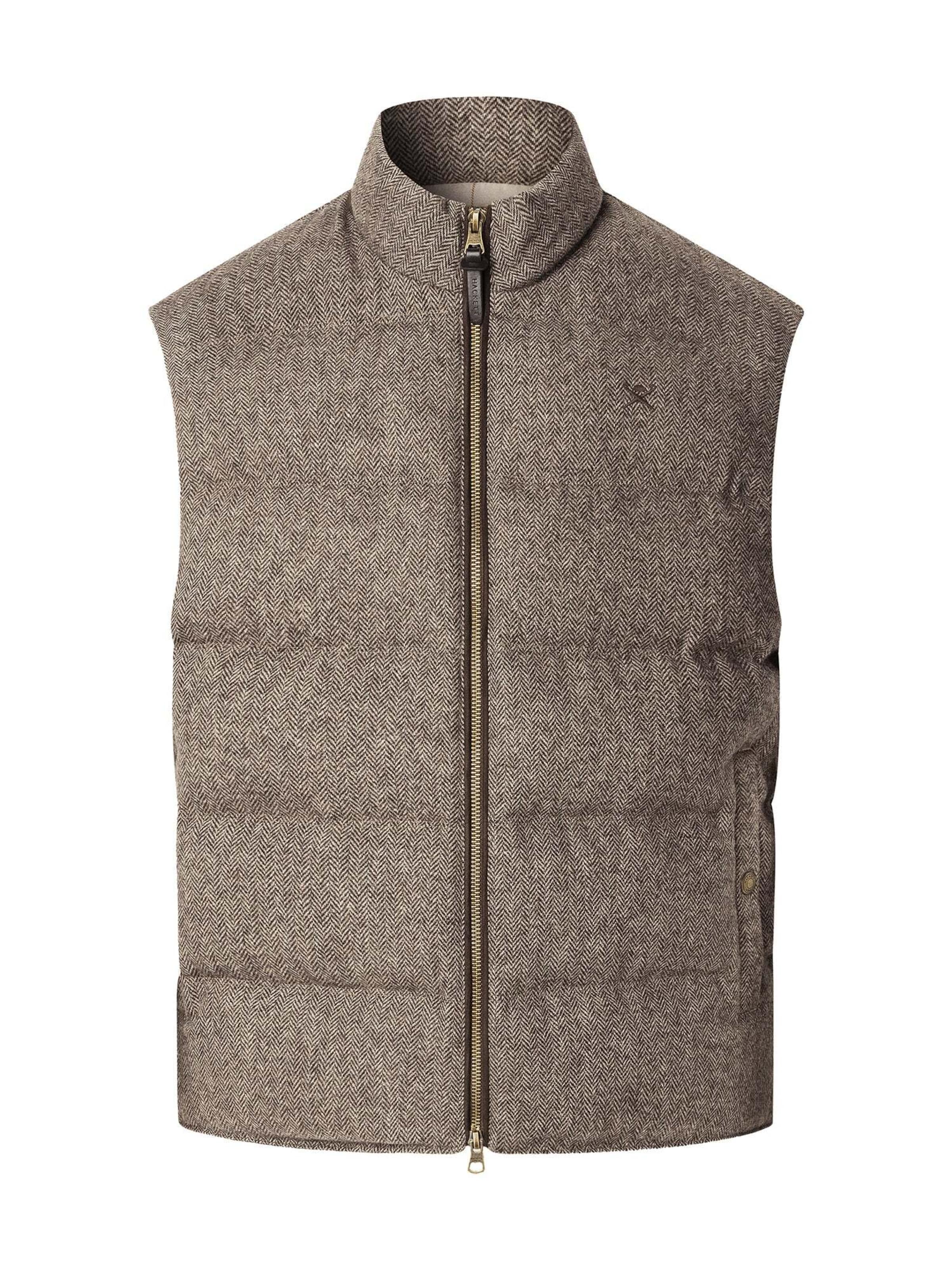 Gilet Hackett London en marron : devant