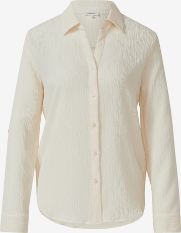 s.Oliver Bluse in Beige: Vorderseite
