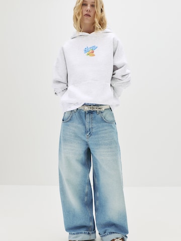 Felpa 'STWD' di Pull&Bear in grigio