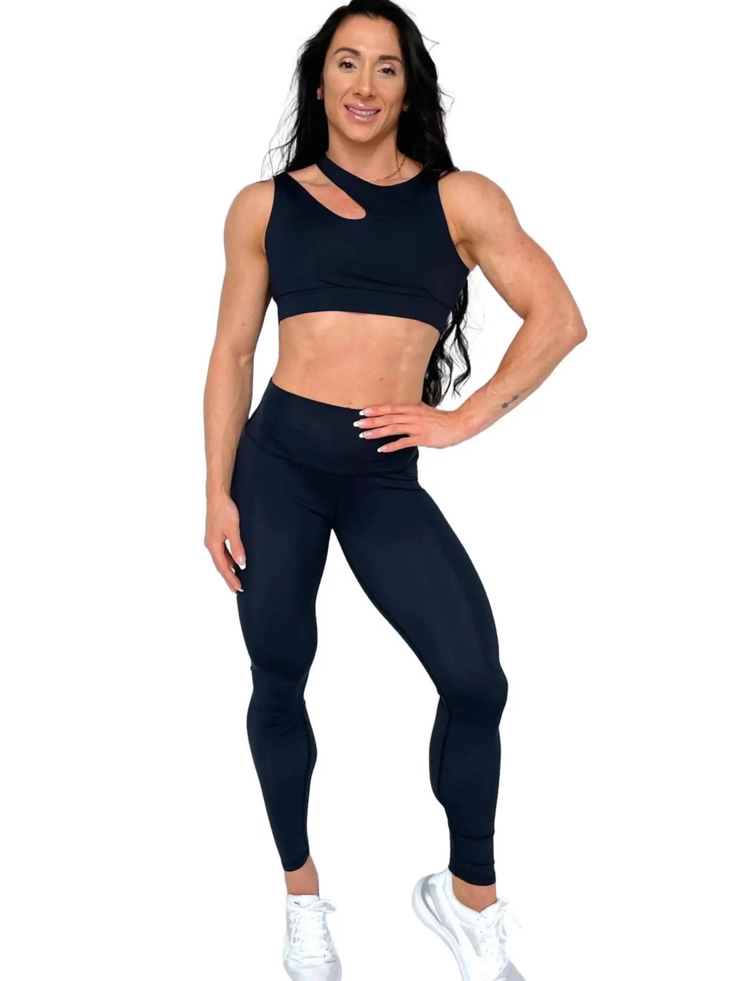 Top sportivo di LUXFEEL in nero