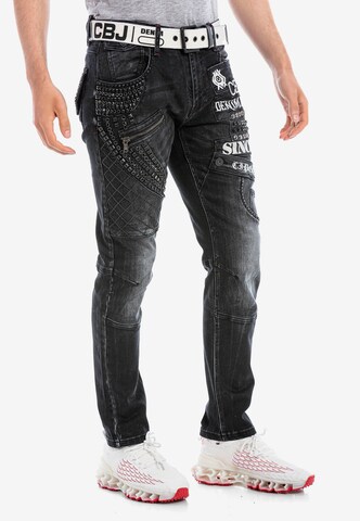 CIPO & BAXX Regular Jeans in Schwarz