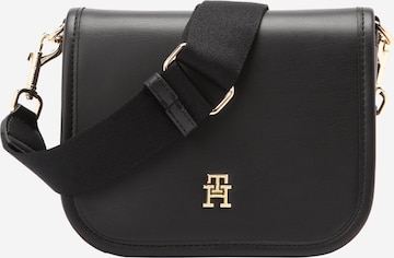 TOMMY HILFIGER Skuldertaske i sort: forside