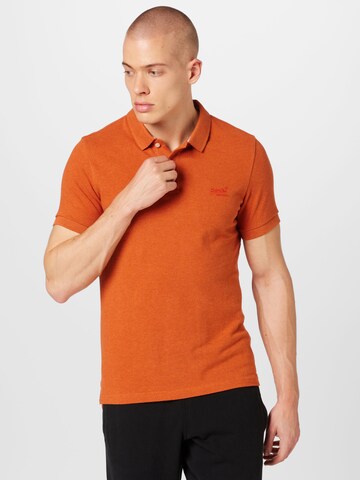 T-Shirt 'CLASSIC' Superdry en orange : devant