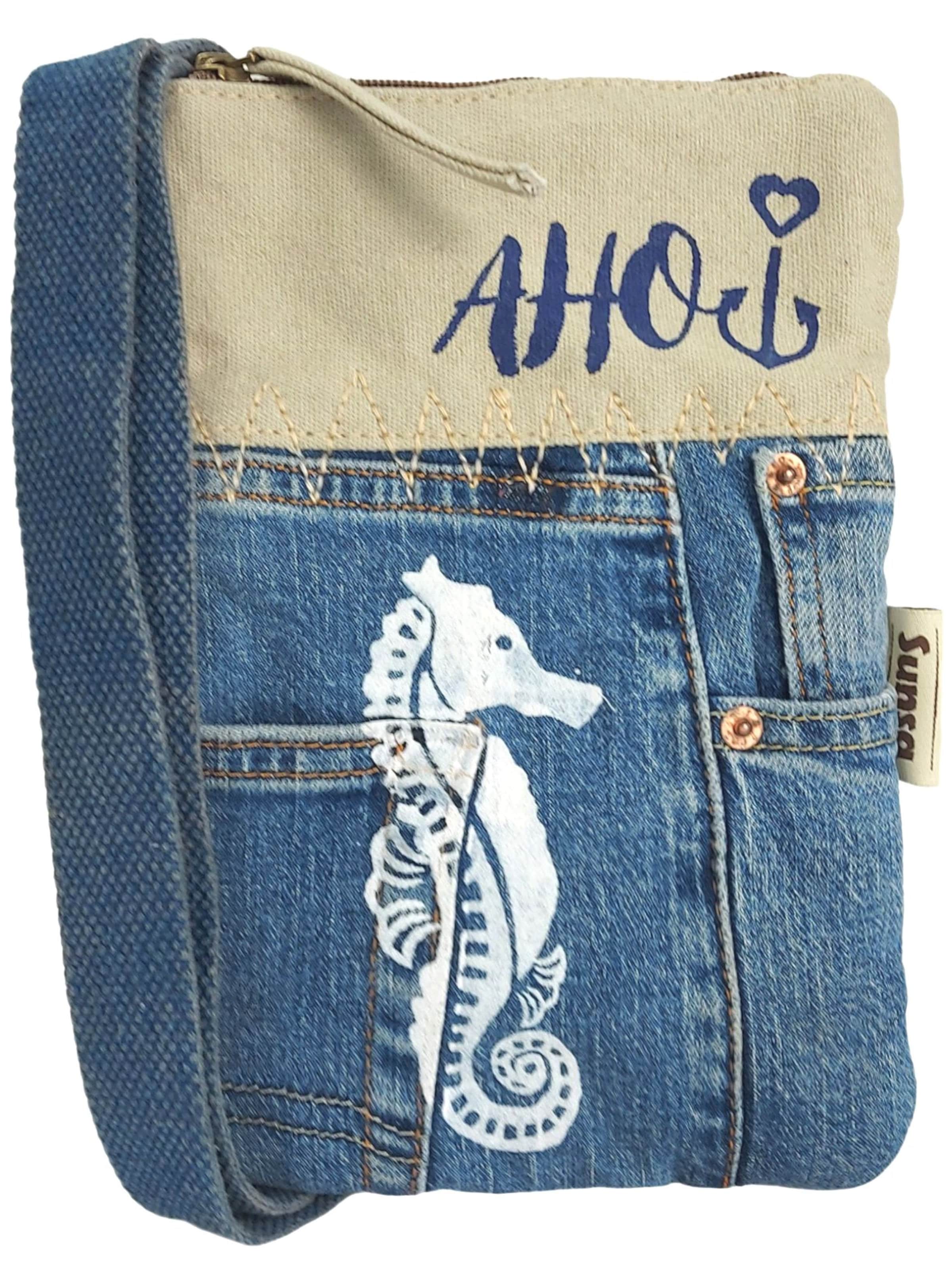 Sunsa Umhängetasche 'Sunsa'‌‌‌‌‌‌ in Blau: Vorderseite