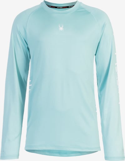 Spyder T-Shirt fonctionnel en bleu clair / blanc, Vue avec produit