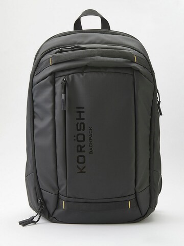 KOROSHI Backpack in Black: front