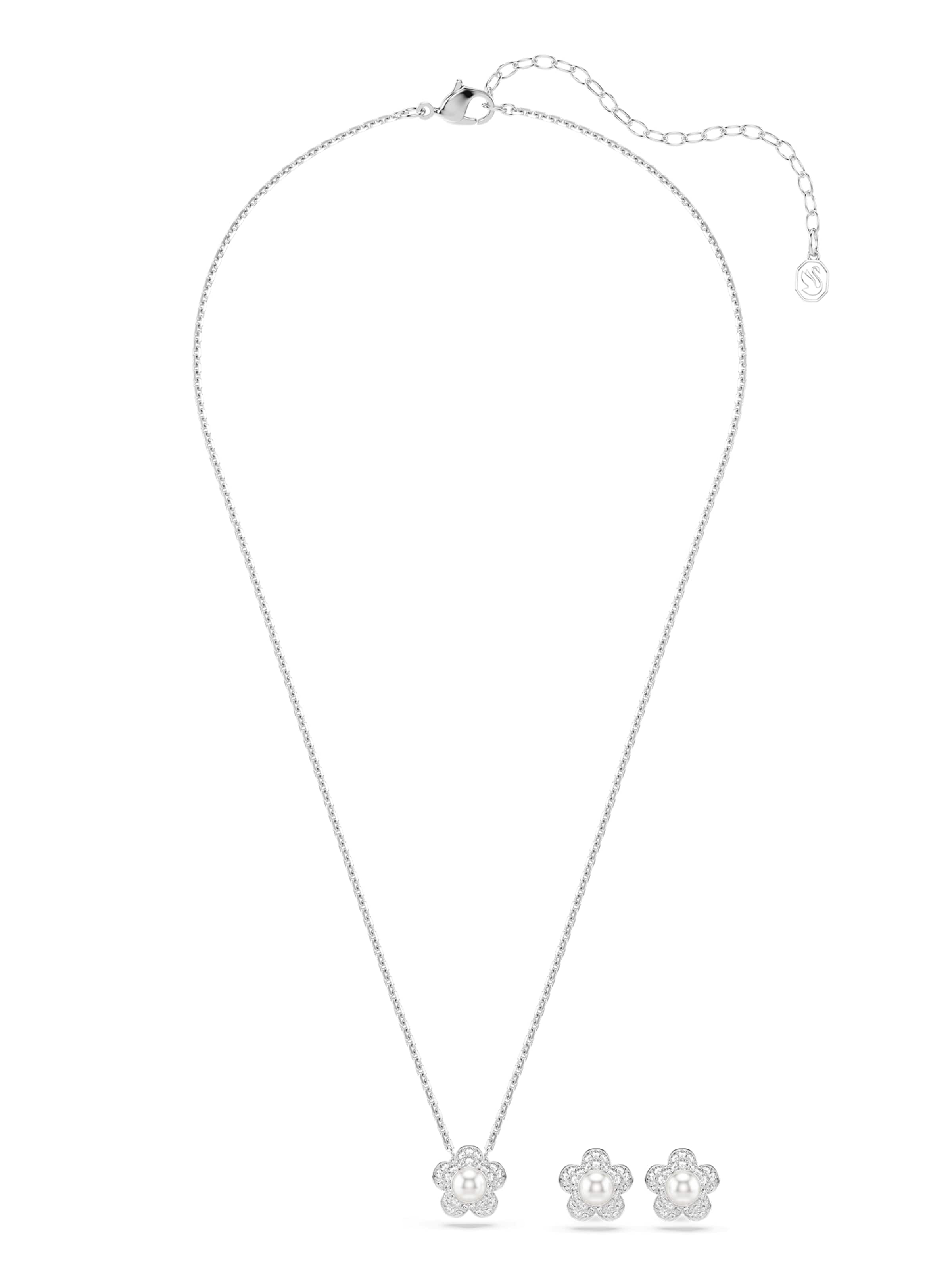 Set di gioielli di Swarovski in argento: frontale