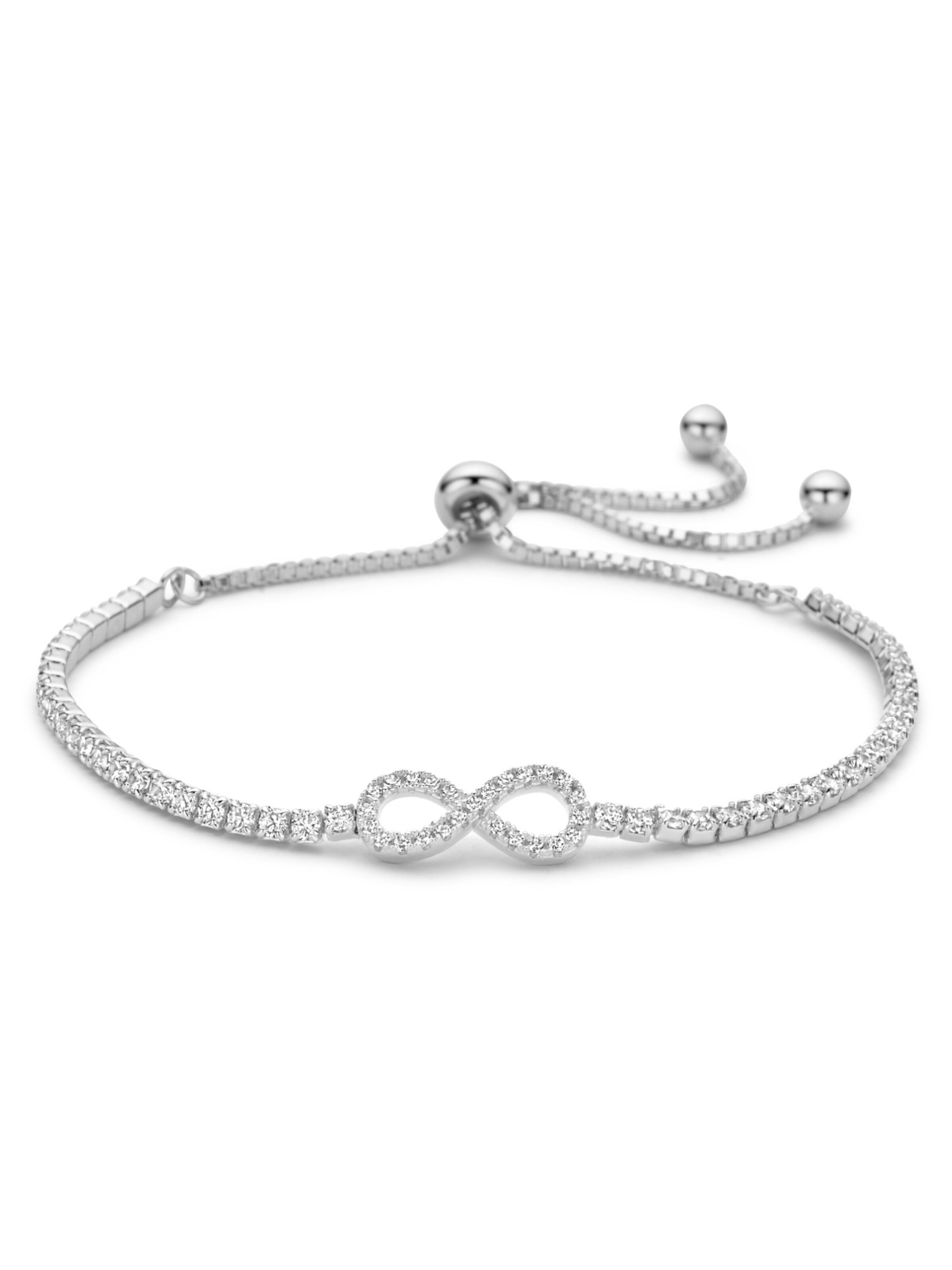 Pure Schmuck Armband 'Iced Out Infinity Tennisarmband'‌‌‌‌‌‌‌‌‌‌ in 18-23 cm in silber, Produktansicht