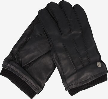 bugatti Full Finger Gloves in Black