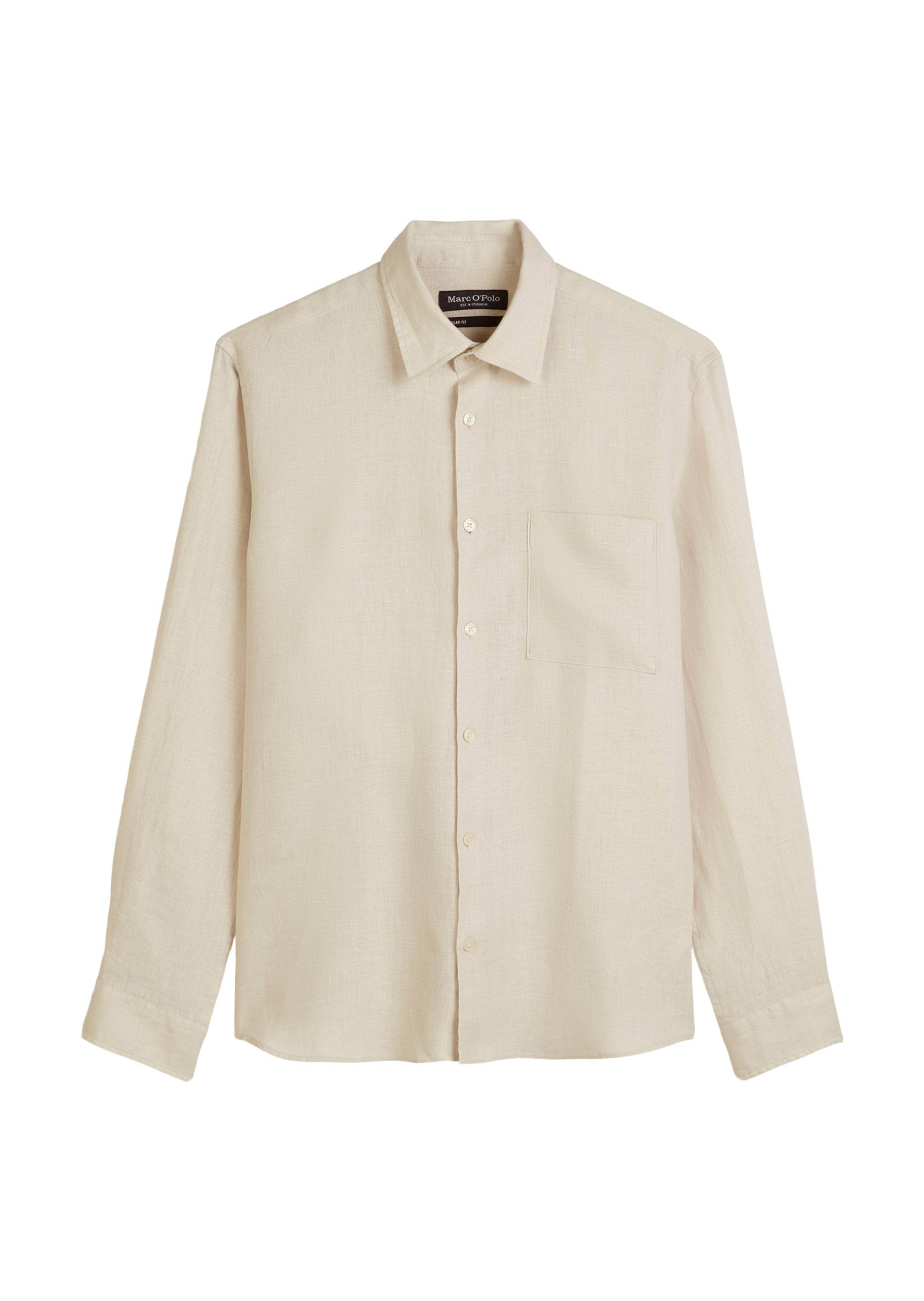 Marc O'Polo Regular Fit Hemd in Beige: Vorderseite