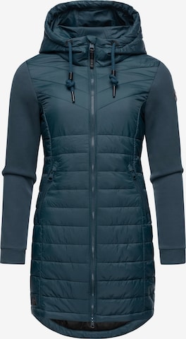 Ragwear Winter Coat in Blue: front