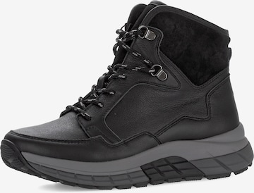 Gabor Rollingsoft Schnürboots in Schwarz: Vorderseite