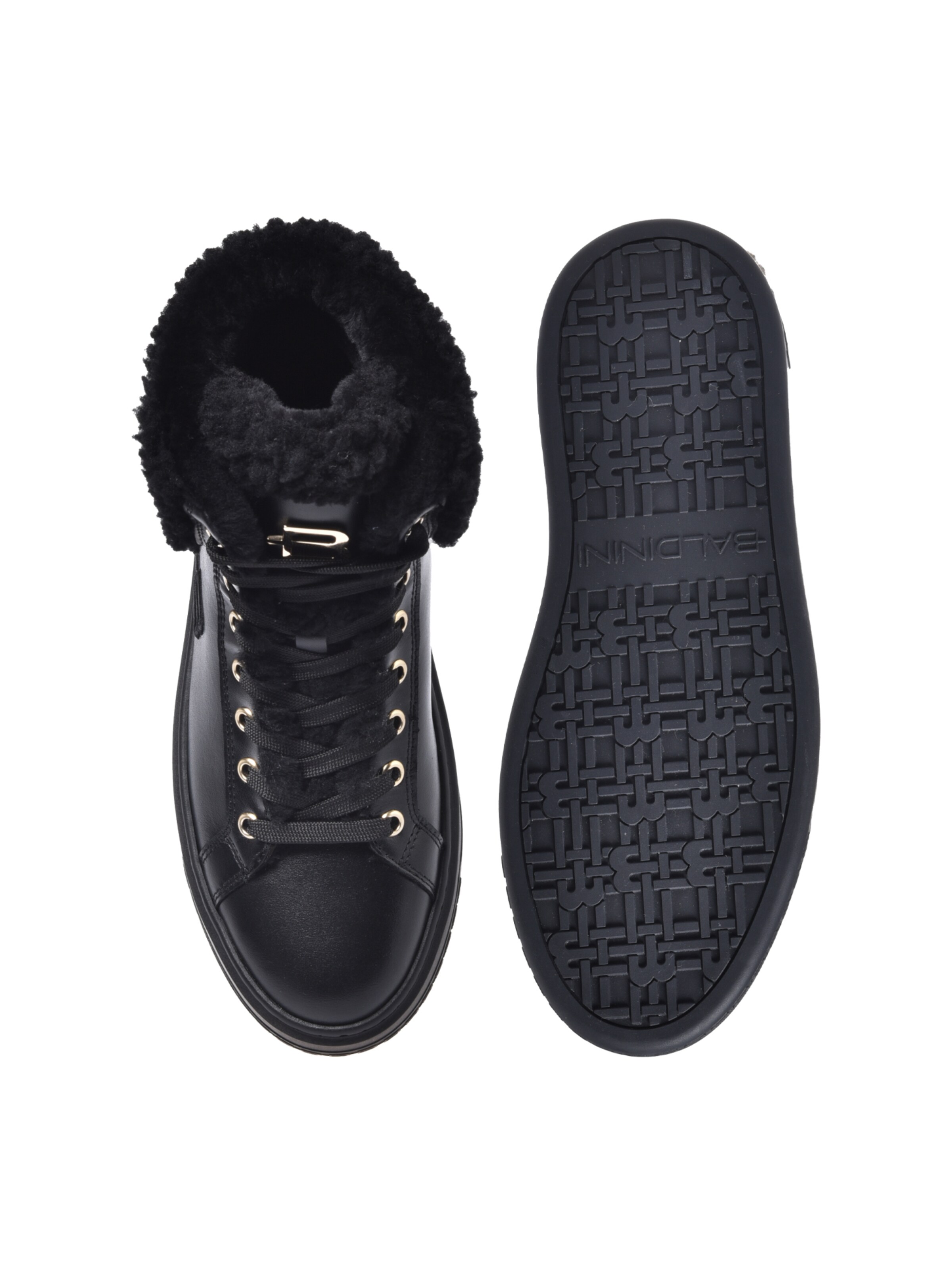 BALDININI Sneakers hoog in Zwart