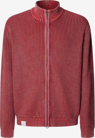 Pepe Jeans Strickjacke 'Parker' in Rot: Vorderseite