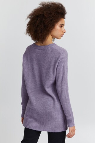 ICHI Strickpullover 'KAMARA' in Lila