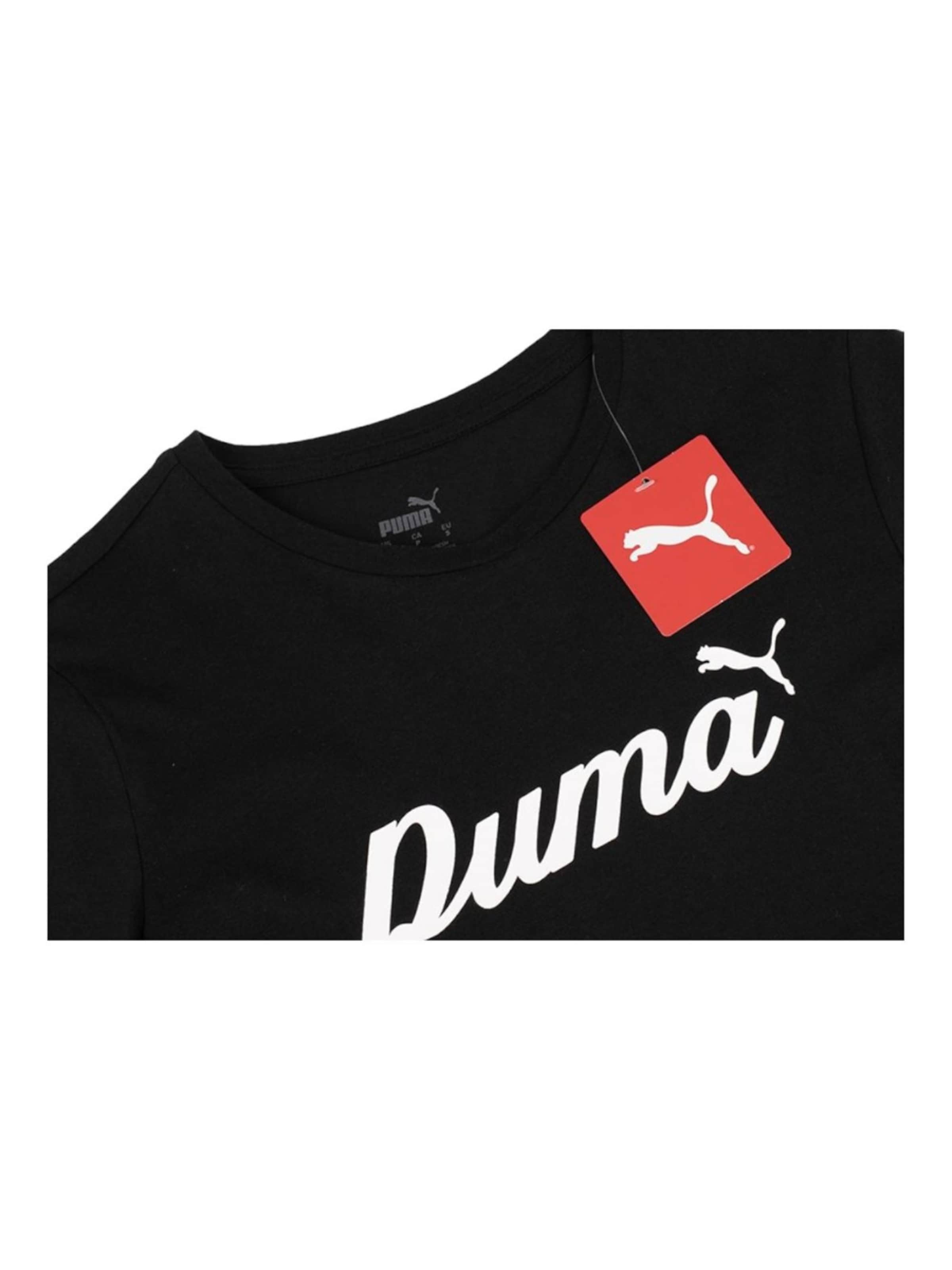 PUMA Shirt 'Ess+script' in Black