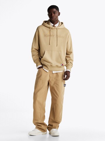 Tommy Jeans Sweatvest 'Tonal Embroidery' in Bruin