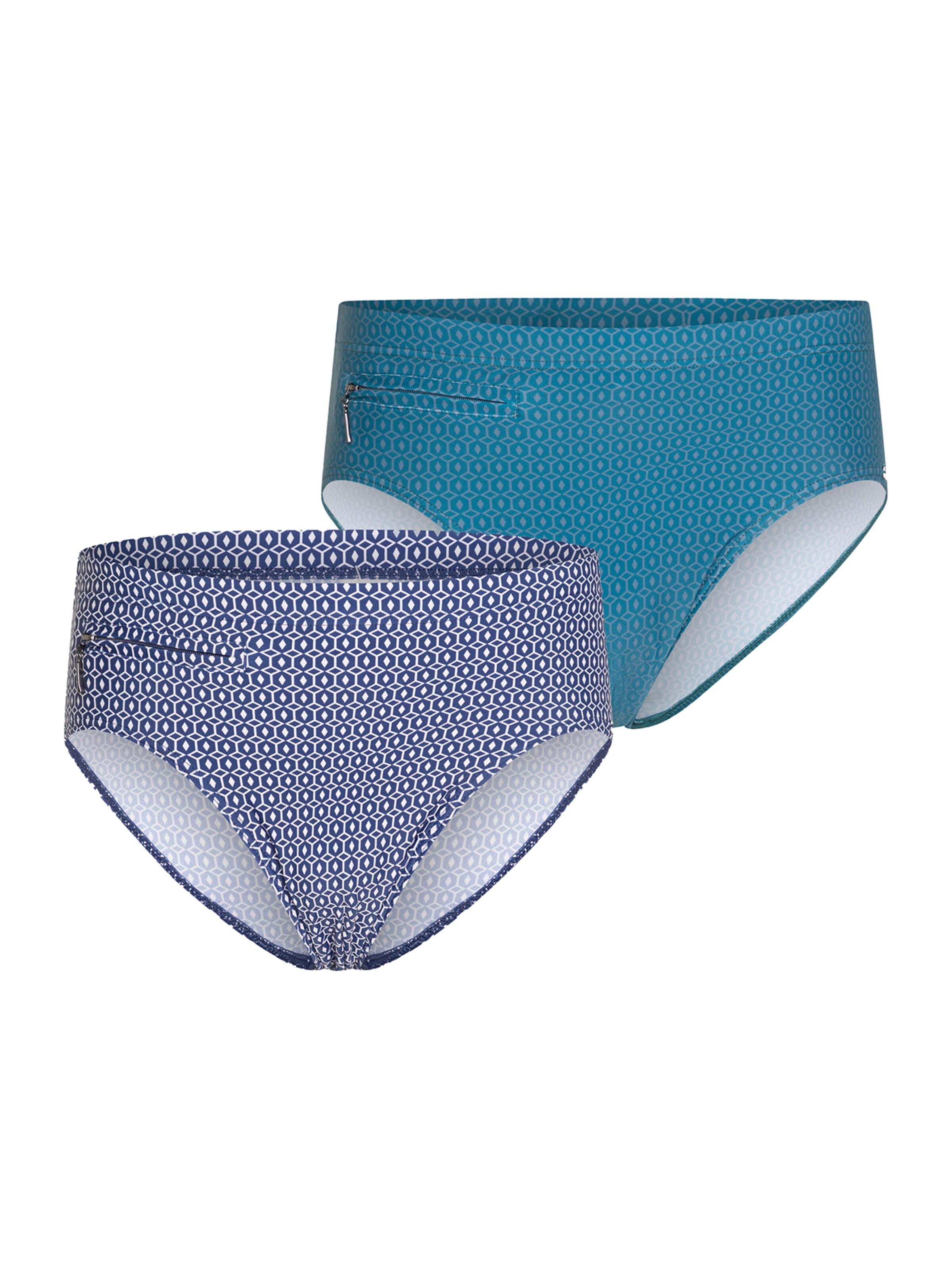 SCHIESSER Badehose ' Classic Swim ' in Blau: Vorderseite