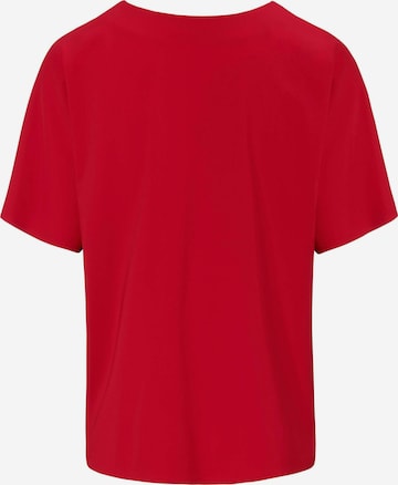 DAY.LIKE Kurzarmbluse Blusen-Shirt zum Schlupfen in Rot