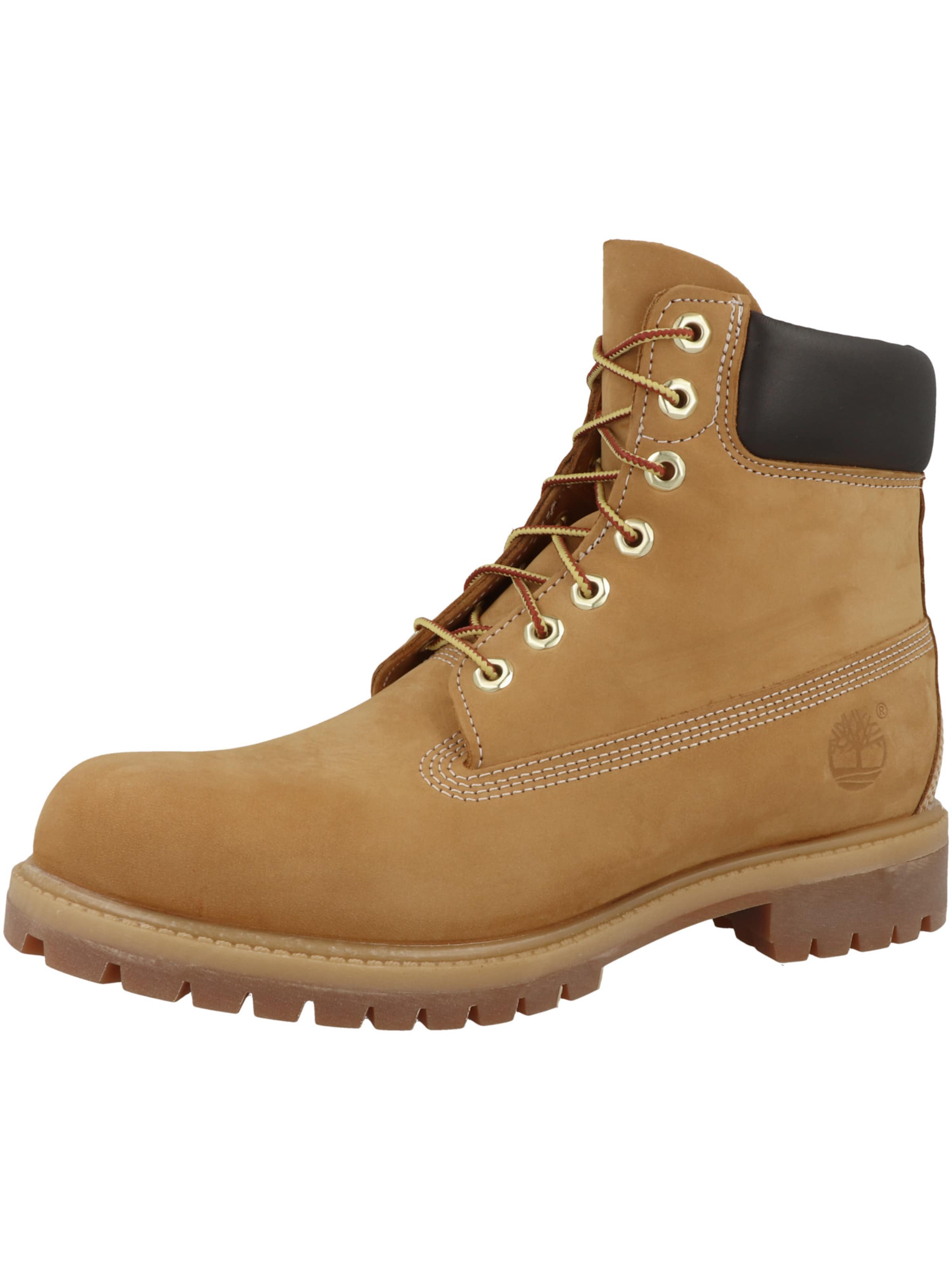 TIMBERLAND Schnürboots '6-inch Premium' in Braun: Vorderseite